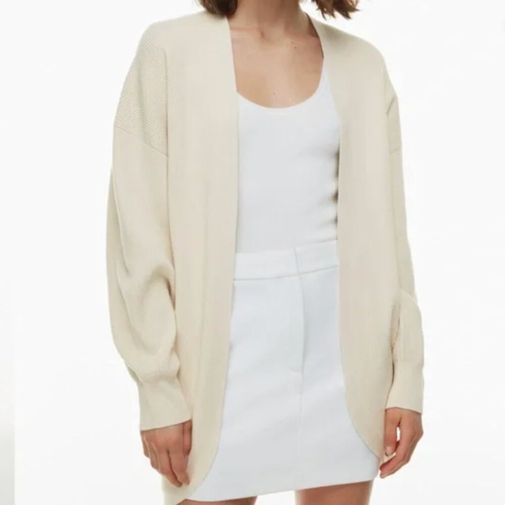 Babaton Decision Cardigan in Light Birch - NWT